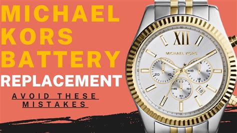 where can i replace my michael kors watch battery|Michael Kors battery replacement tool.